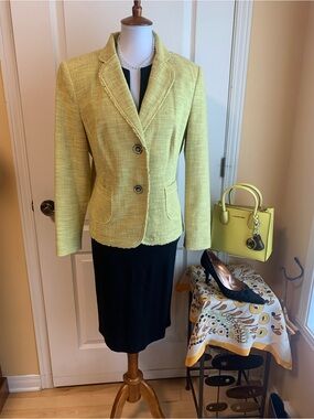 Gerry Weber yellow textured tweed like Blazer